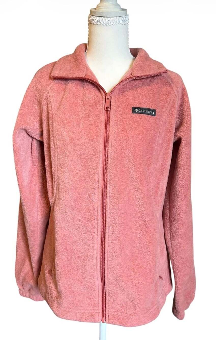 Columbia Benton Springs Full-Zip Fleece Size M Pink